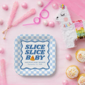 Slice Slice Baby Pizza Baby Shower ペーパープレート (パーティー)