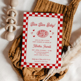 Slice Slice Baby Pizza Baby Shower 招待状