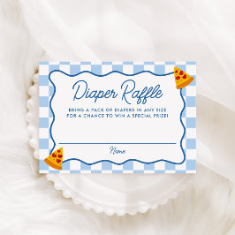 Slice Slice Baby Pizza Baby Shower Diaper Raffle エンクロージャーカード