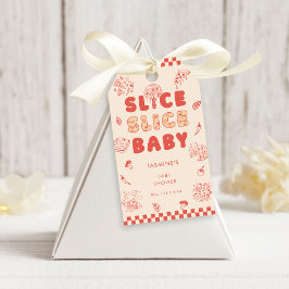 Slice Slice Baby Pizza Hand Drawn Baby Shower ギフトタグ