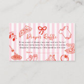 Slice Slice Baby Shower Diaper Raffle エンクロージャーカード (正面)