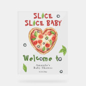Slice, Slice Baby - Watercolor baby shower アクリルサイン (正面)