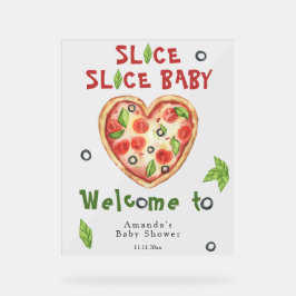 Slice, Slice Baby - Watercolor baby shower アクリルサイン