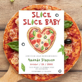 Slice, Slice Baby - Watercolor baby shower 招待状