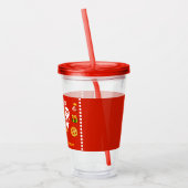 Slice Slice Cheesy Baby Pizza 1st Birthday アクリルタンブラー (左)