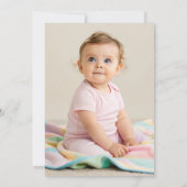 Slice Slice Cheesy Baby Pizza 1st Birthday Digital 招待状 (裏面)