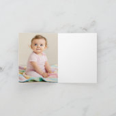 Slice Slice Cheesy Baby Pizza 1st Birthday Photo 招待状 (内部)