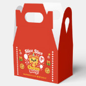 Slice Slice Cheesy Baby Pizza 1st Birthday Small フェイバーボックス (オープン)