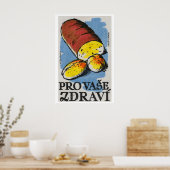 Sliced Bread - Matchbox Print - Czech Wall Art ポスター (キッチン)