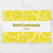 Sliced Lemons Design Bottle Label リキュールボトルラベル (シングルラベル)