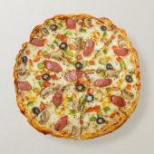 Sliced Pizza ラウンドクッション (正面)