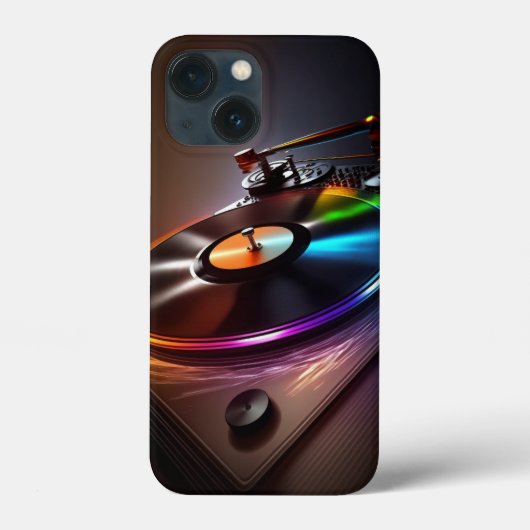 Slick DJターンテーブルレコードの回転 Case-Mate iPhoneケース (裏面)