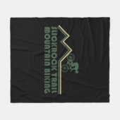 slicrockトレイルmtbマウンテンバイク フリースブランケット (正面(横))