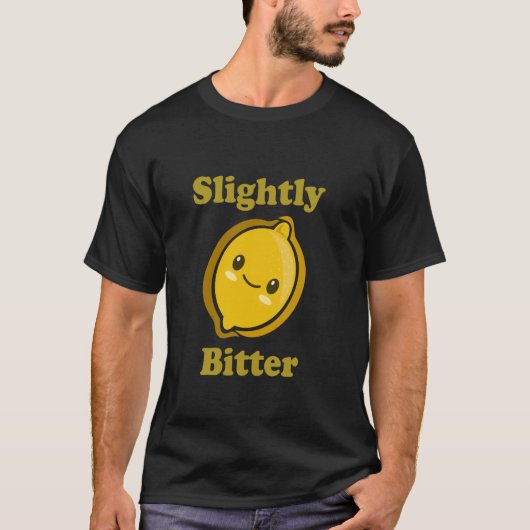 Slightly Bitter Cute Adorable Kawaii Lemon Food Pu Tシャツ (正面)