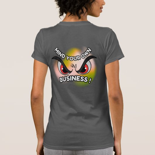 Slim Fit Tee : Mind Your Own (asphalt) Tシャツ (裏面)