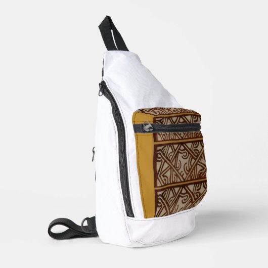 Sling Bag with Unique Gold Design スリングバッグ (左コーナー)