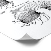 Slinky Toy 1946パテントアート – ホワイト紙 ポスター (角)