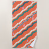 Slip n' Slide ビーチタオル belacreative.co.uk (正面)