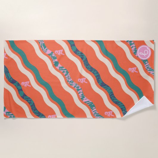 Slip n' Slide Beach Towel belacreative.co.uk ビーチタオル (正面)