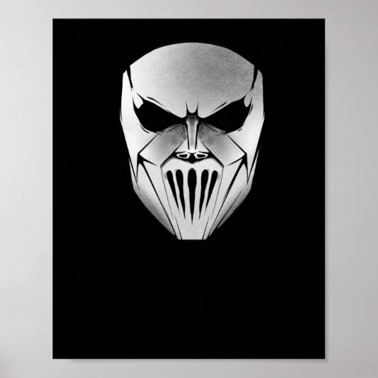 Slipknot Mick Mask Sticker ポスター (正面)