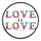 Slipperyジョーの愛は愛スプレー絵を描ゲイプライドc アイスホッケーパック (正面)