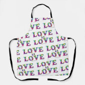 Slipperyジョーの愛は愛スプレー絵を描ゲイプライドc エプロン (正面)