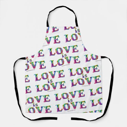 Slipperyジョーの愛は愛スプレー絵を描ゲイプライドc エプロン (正面)