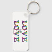 Slipperyジョーの愛は愛スプレー絵を描ゲイプライドc キーホルダー (裏面)