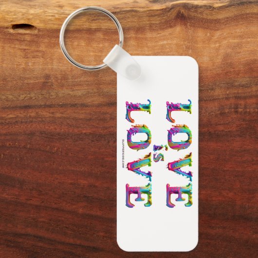 Slipperyジョーの愛は愛スプレー絵を描ゲイプライドc キーホルダー (正面)