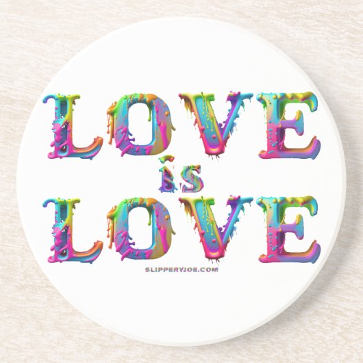 Slipperyジョーの愛は愛スプレー絵を描ゲイプライドc コースター (正面)