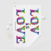 Slipperyジョーの愛は愛スプレー絵を描ゲイプライドc ゴルフタオル (インサイチュ)