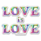 Slipperyジョーの愛は愛スプレー絵を描ゲイプライドc シール (正面)