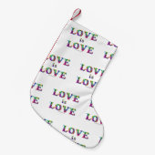 Slipperyジョーの愛は愛スプレー絵を描ゲイプライドc スモールクリスマスストッキング (正面 (吊り時))