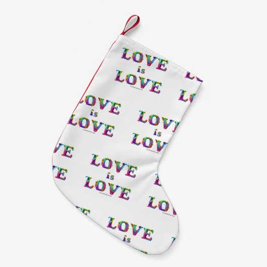 Slipperyジョーの愛は愛スプレー絵を描ゲイプライドc スモールクリスマスストッキング (正面 (吊り時))