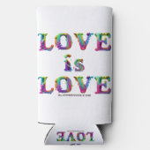 Slipperyジョーの愛は愛スプレー絵を描ゲイプライドc スリム缶クーラー (裏面)