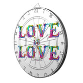 Slipperyジョーの愛は愛スプレー絵を描ゲイプライドc ダーツボード (正面右)