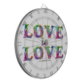 Slipperyジョーの愛は愛スプレー絵を描ゲイプライドc ダーツボード (正面左)