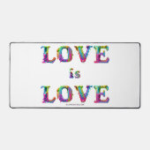 Slipperyジョーの愛は愛スプレー絵を描ゲイプライドc デスクマット (正面)