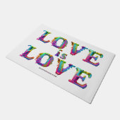 Slipperyジョーの愛は愛スプレー絵を描ゲイプライドc ドアマット (アングル)