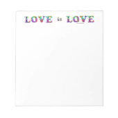 Slipperyジョーの愛は愛スプレー絵を描ゲイプライドc ノートパッド (正面)