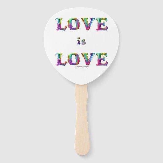 Slipperyジョーの愛は愛スプレー絵を描ゲイプライドc ハンドファン (裏面)