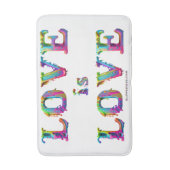 Slipperyジョーの愛は愛スプレー絵を描ゲイプライドc バスマット (正面縦)