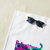 Slipperyジョーの愛は愛スプレー絵を描ゲイプライドc ビーチタオル (インサイチュ)