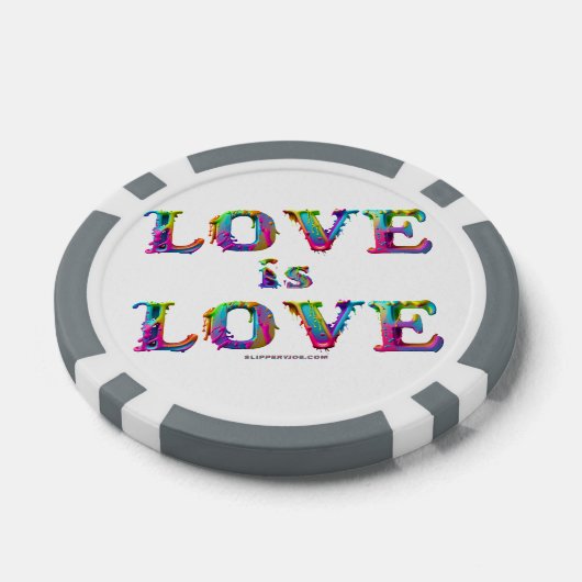 Slipperyジョーの愛は愛スプレー絵を描ゲイプライドc ポーカーチップ (シングル)