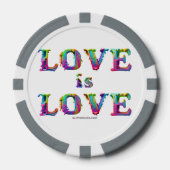 Slipperyジョーの愛は愛スプレー絵を描ゲイプライドc ポーカーチップ (正面)