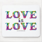 Slipperyジョーの愛は愛スプレー絵を描ゲイプライドc マウスパッド (正面)