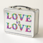 Slipperyジョーの愛は愛スプレー絵を描ゲイプライドc メタルランチボックス (正面)