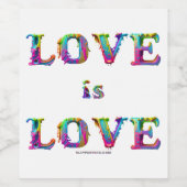 Slipperyジョーの愛は愛スプレー絵を描ゲイプライドc ワインラベル (シングルラベル)