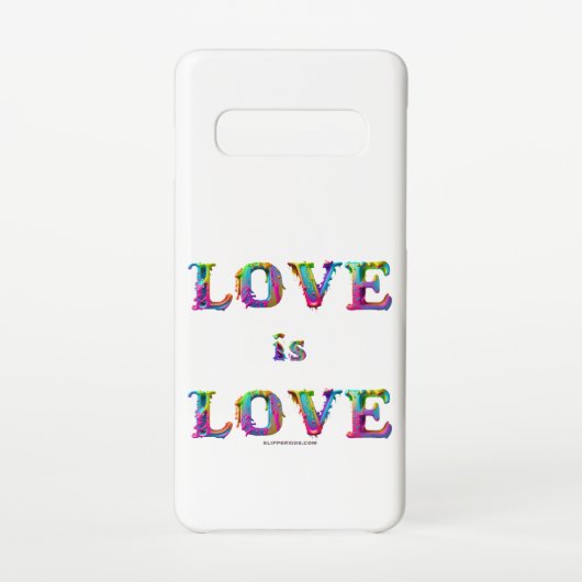Slipperyジョーの愛は愛スプレー絵を描ゲイプライドc Samsung Galaxyケース (裏面)