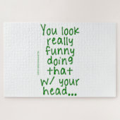 SlipperyJoeが頭を持ってそれを行うRに見える ジグソーパズル (横)